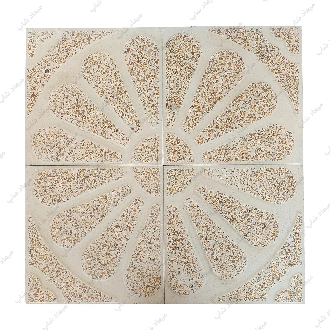 موزاییک خورشیدی پرسی (مقاوم و مخصوص حیاط و پارکینگ) 1 عکس موزاییک خورشیدی پرسی مناسب کفسازی حیاط