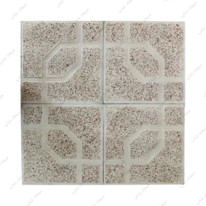 موزاییک پرسی شکلاتی کلاسیک مناسب کفسازی حیاط و پارکینگ