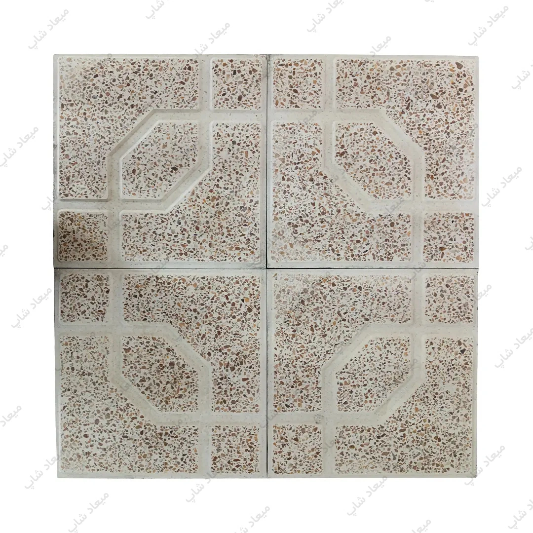 موزاییک پرسی طرح شکلاتی (مستحکم، نوستالژیک و مخصوص حیاط و پارکینگ) 1 موزاییک پرسی شکلاتی کلاسیک مناسب کفسازی حیاط و پارکینگ