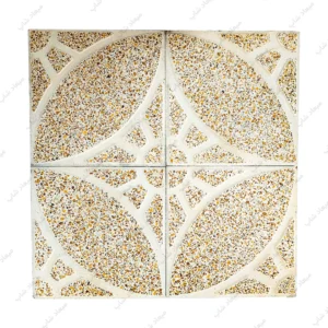 موزائیک بیضی پرس ضد لغزش و مقاوم مناسب کفسازی حیاط